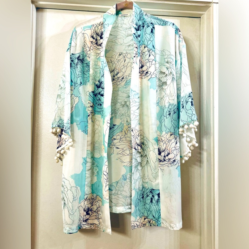 Westport Sheer Floral Kimono.  Size XL.  Never worn condition.